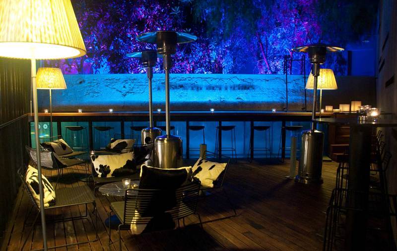 Caro Hotel Valencia Bagian luar foto The Sky Bar at the top of the hotel