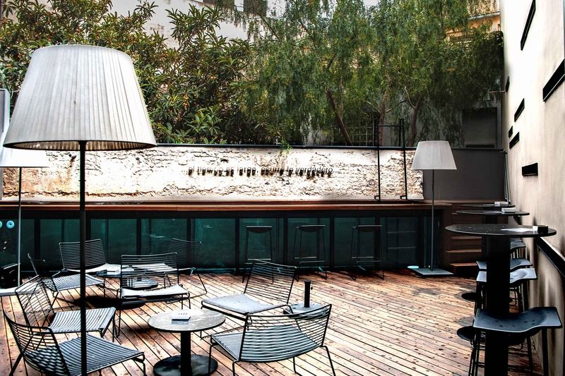 Caro Hotel Valencia Bagian luar foto The terrace of the hotel